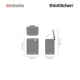 Brabantia BO Waste Bin, 7 litre, Matt Black