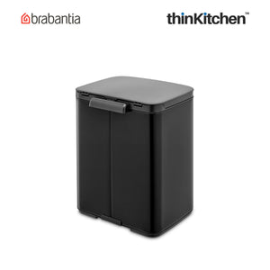 Brabantia BO Waste Bin, 7 litre, Matt Black