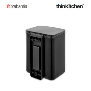 Brabantia BO Waste Bin, 7 litre, Matt Black