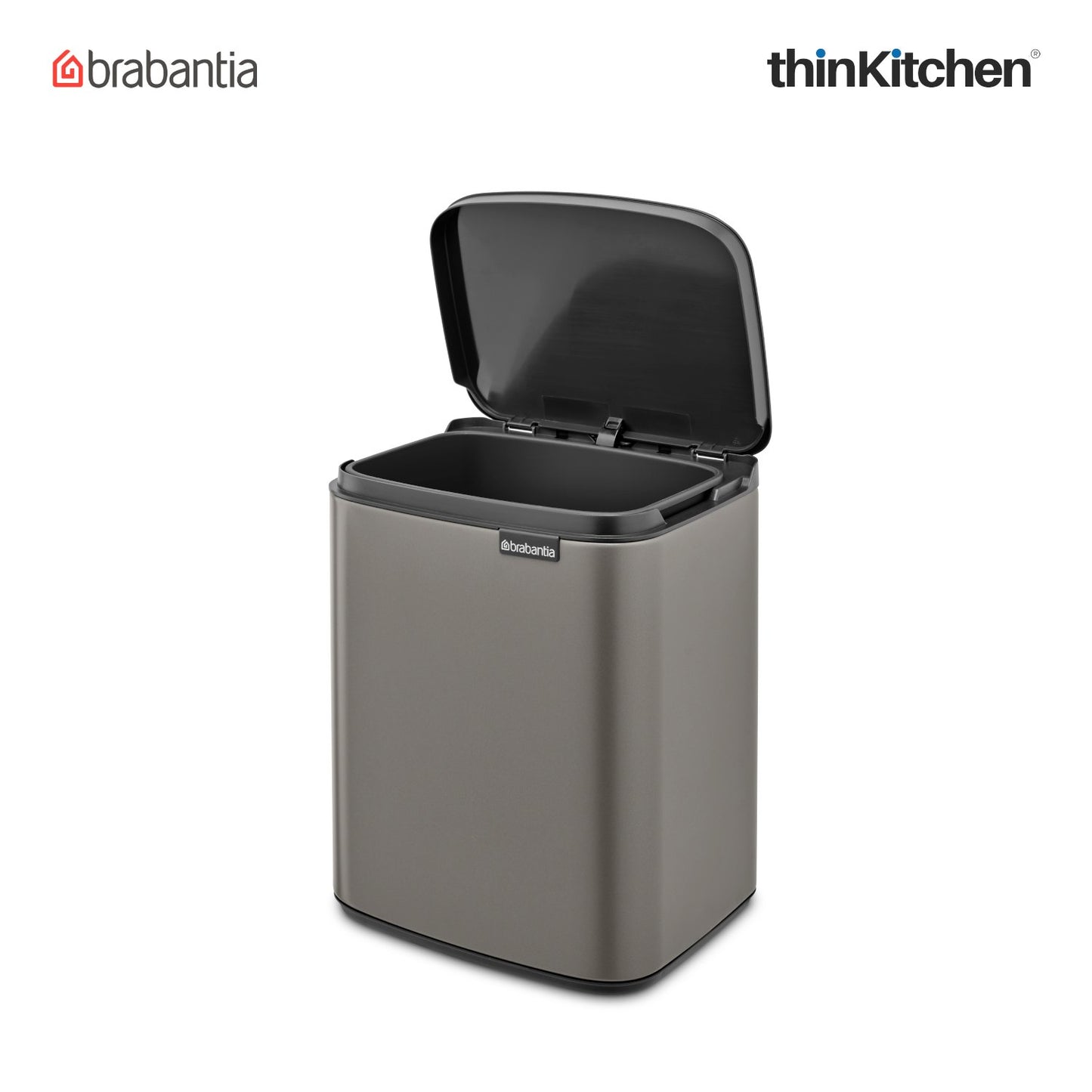 Brabantia Bo Waste Bin 7 Litre Platinum