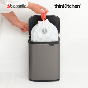 Brabantia BO Waste Bin, 7 litre, Platinum
