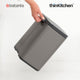 Brabantia BO Waste Bin, 7 litre, Platinum