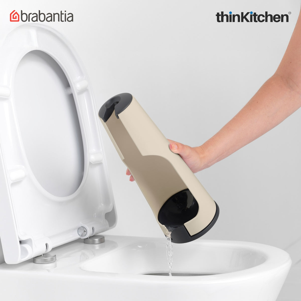 Brabantia Renew Toilet Brush And Holder - Soft Beige