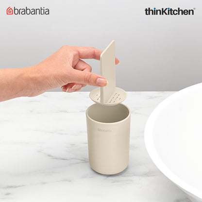 Brabantia Renew Toothbrush Holder, With Insert - Soft Beige