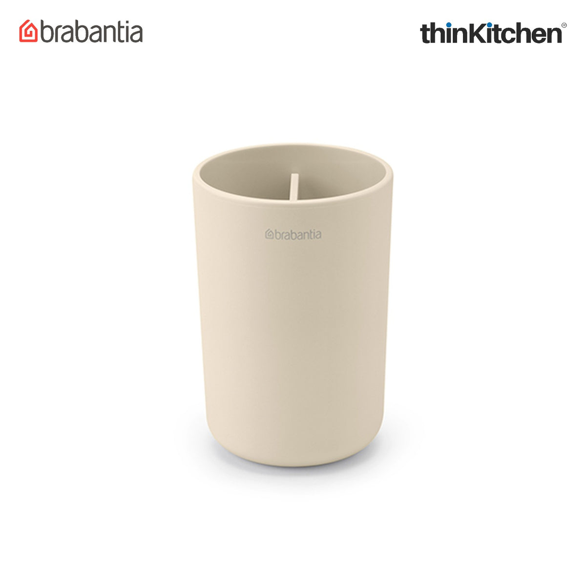 Brabantia Renew Toothbrush Holder, With Insert - Soft Beige