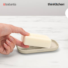 Renew Soap Dish – Soft Beige | Premium Non-Slip Soap Holder & Tray for Bathroom, Kitchen & Shower | Keeps Soap Dry and Clean