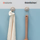 Brabantia Renew Towel Hooks, Set of 2, Soft Beige