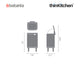Brabantia BO Waste Bin HI, 4 litre, Matt Black