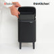 Brabantia BO Waste Bin HI, 4 litre, Matt Black