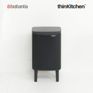 Brabantia BO Waste Bin HI, 4 litre, Matt Black