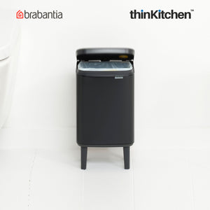 Brabantia BO Waste Bin HI, 4 litre, Matt Black
