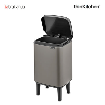 Brabantia Bo Waste Bin Hi 4 Litre Platinum
