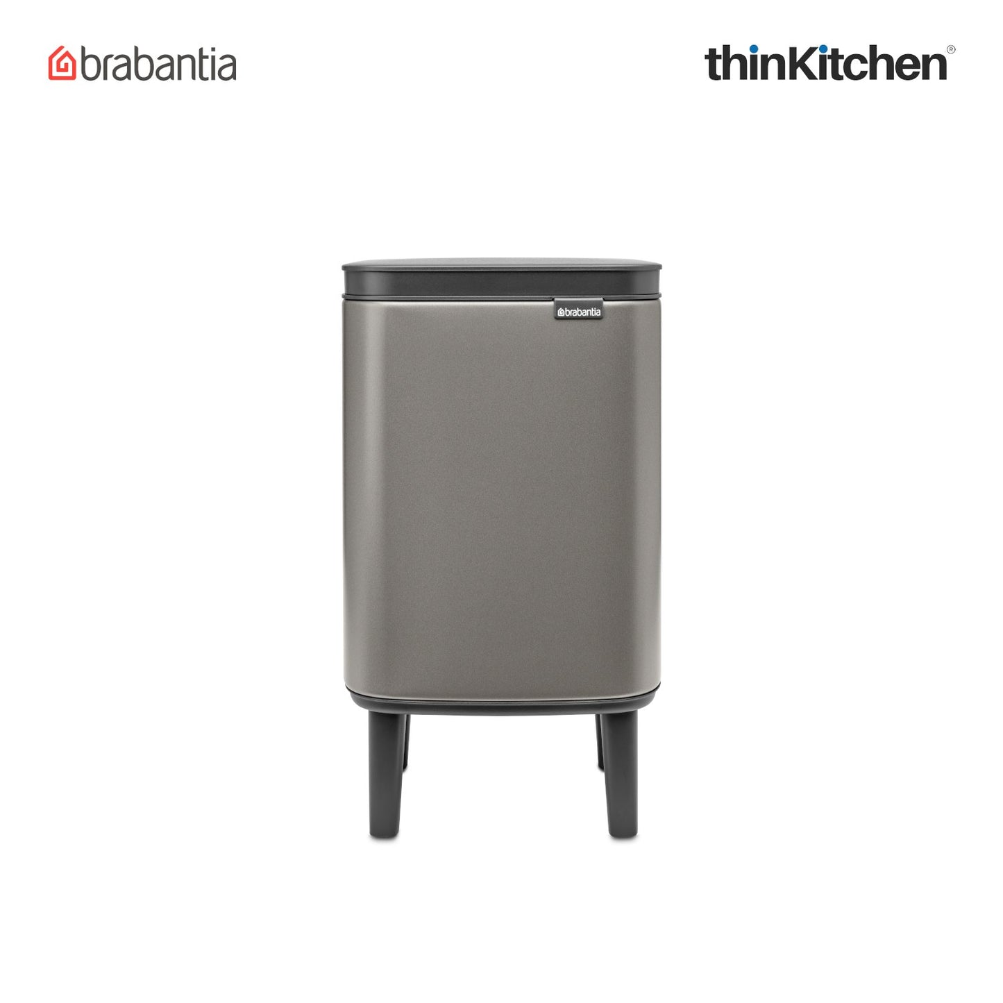 Brabantia Bo Waste Bin Hi 4 Litre Platinum