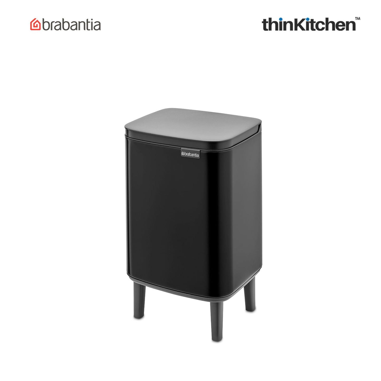 Brabantia Bo Waste Bin Hi 7 Litre Matt Black