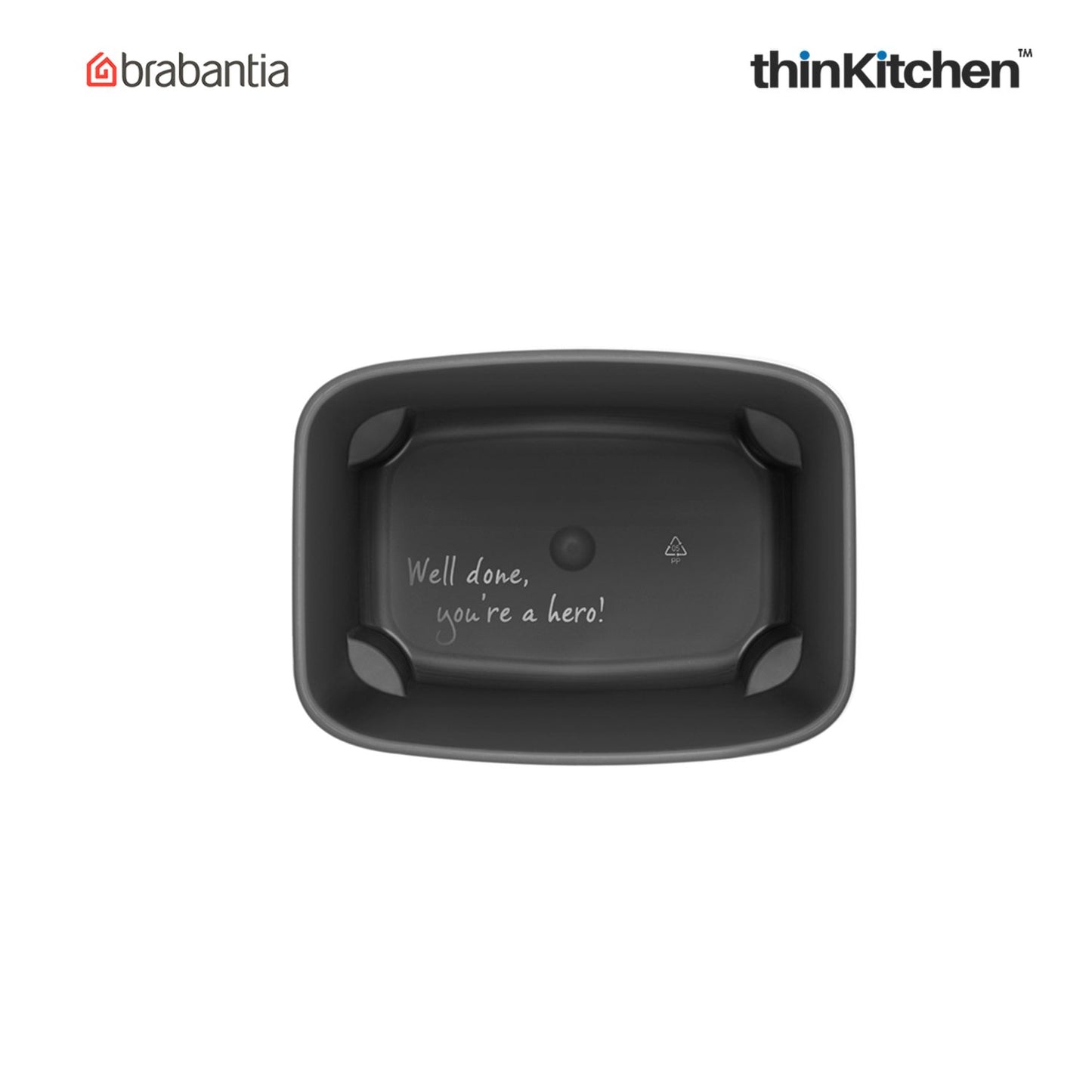 Brabantia Bo Waste Bin Hi 7 Litre Matt Black