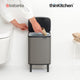 Brabantia BO Waste Bin HI, 7 litre, Platinum