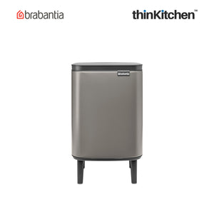 Brabantia BO Waste Bin HI, 7 litre, Platinum