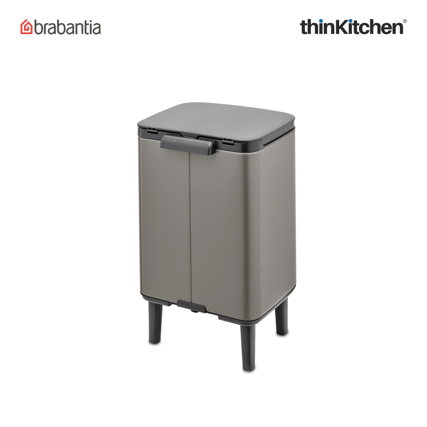 Brabantia Bo Waste Bin Hi 7 Litre Platinum