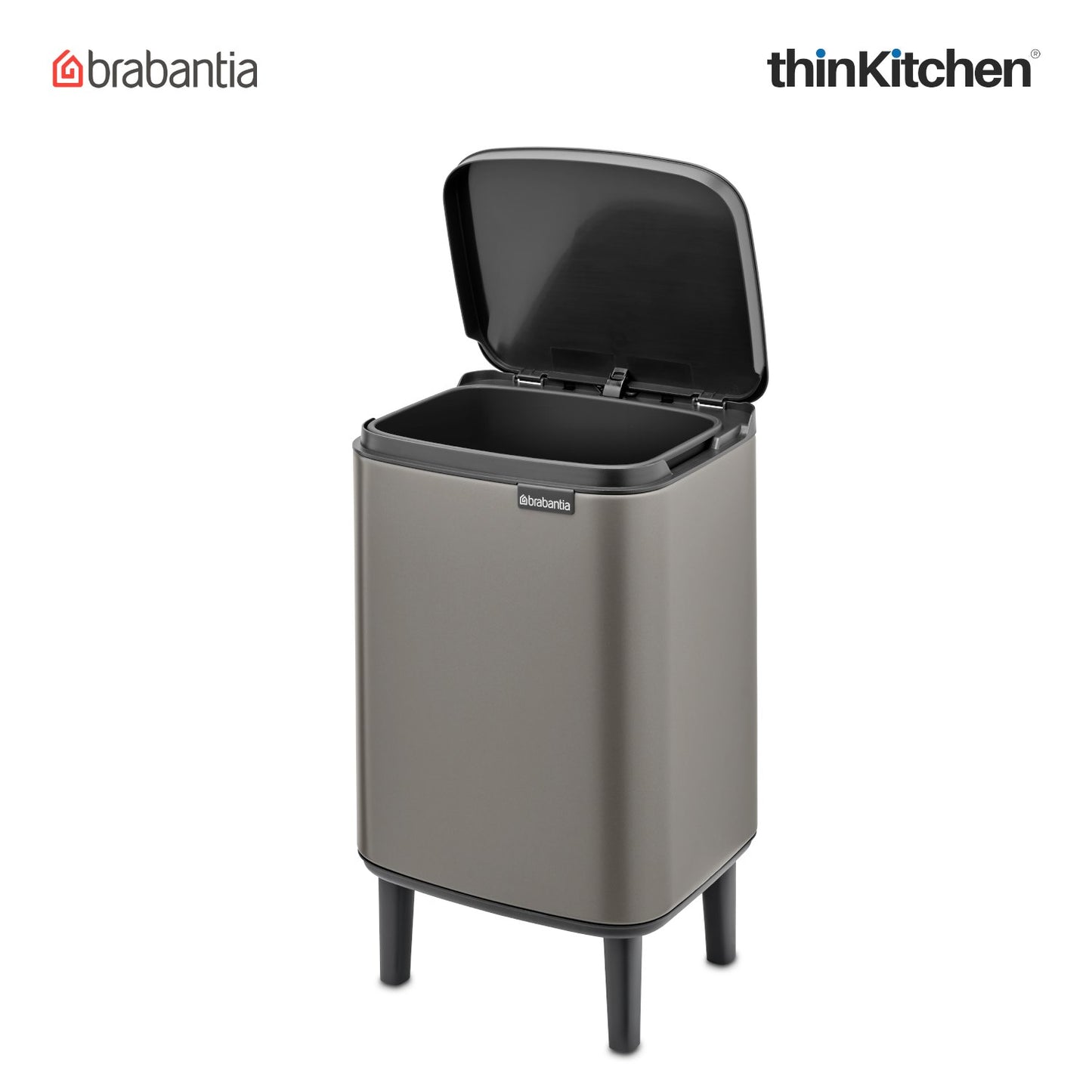 Brabantia Bo Waste Bin Hi 7 Litre Platinum