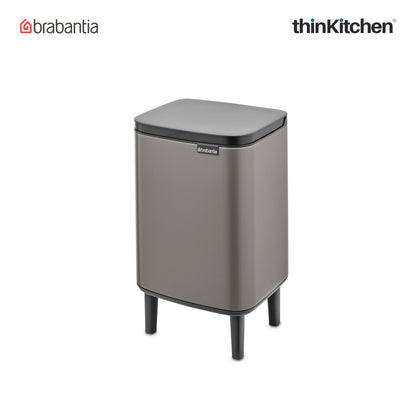 Brabantia Bo Waste Bin Hi 7 Litre Platinum