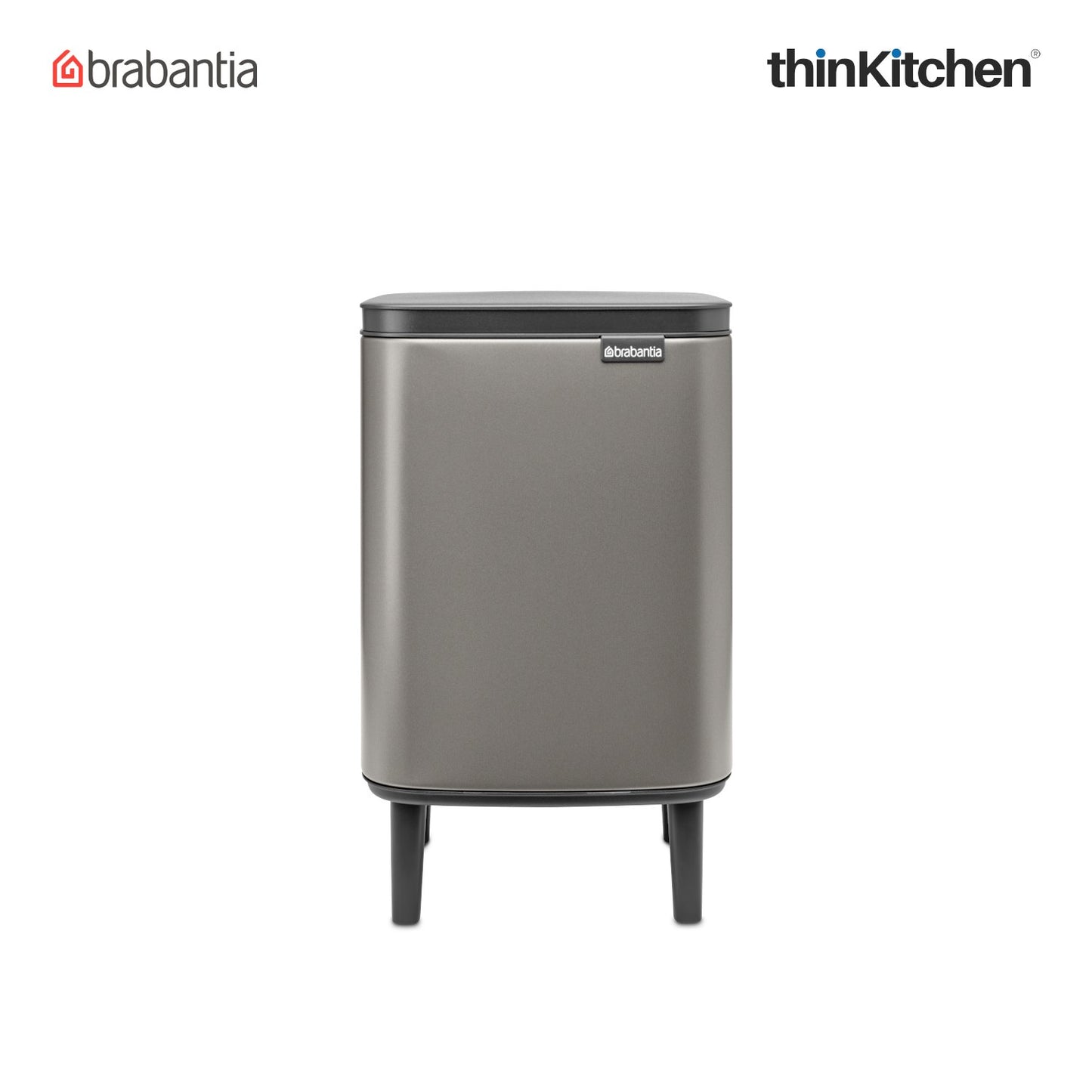 Brabantia Bo Waste Bin Hi 7 Litre Platinum