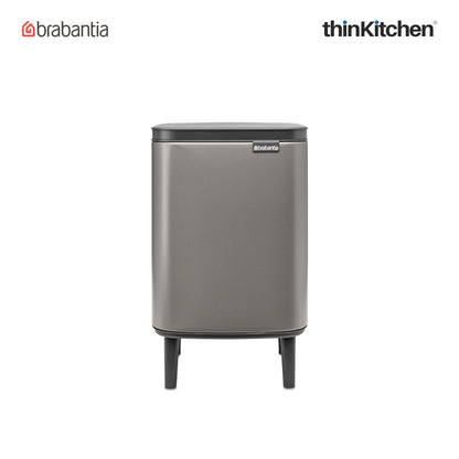 Brabantia Bo Waste Bin Hi 7 Litre Platinum