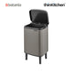 Brabantia BO Waste Bin HI, 7 litre, Platinum