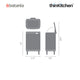 Brabantia BO Waste Bin HI, 12 litre, Matt Black