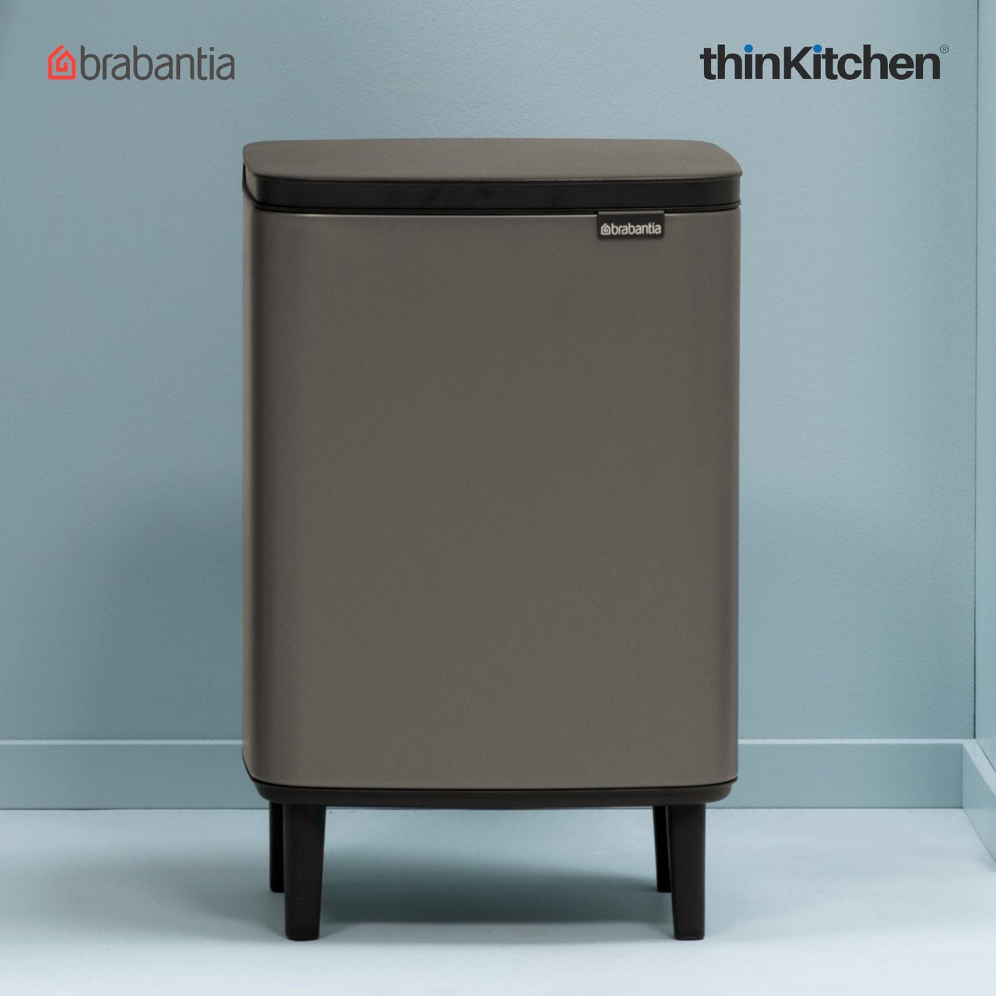 Brabantia Bo Waste Bin Hi 12 Litre Platinum 1