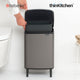 Brabantia BO Waste Bin HI, 12 litre, Platinum