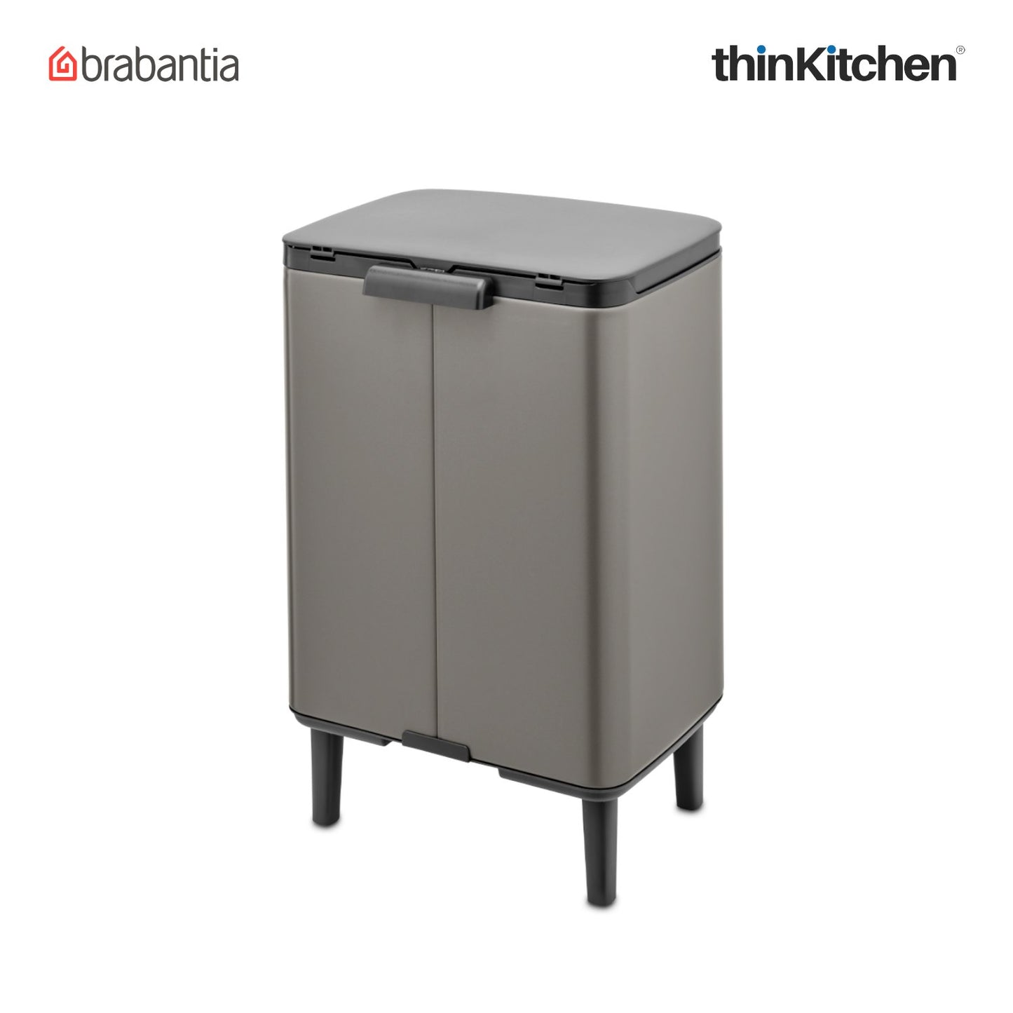 Brabantia Bo Waste Bin Hi 12 Litre Platinum 1