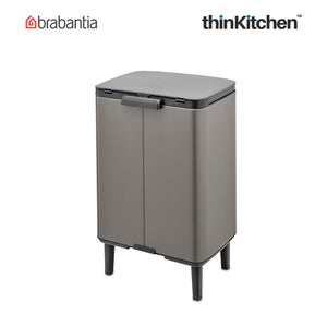 Brabantia BO Waste Bin HI, 12 litre, Platinum