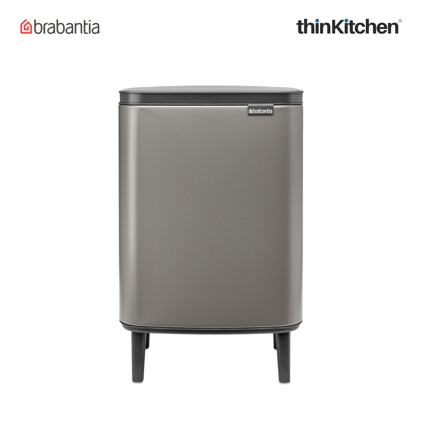 Brabantia Bo Waste Bin Hi 12 Litre Platinum 1