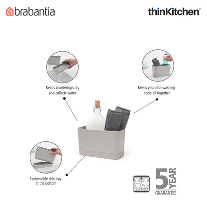 Brabantia Mid Grey SinkSide Sink Organiser