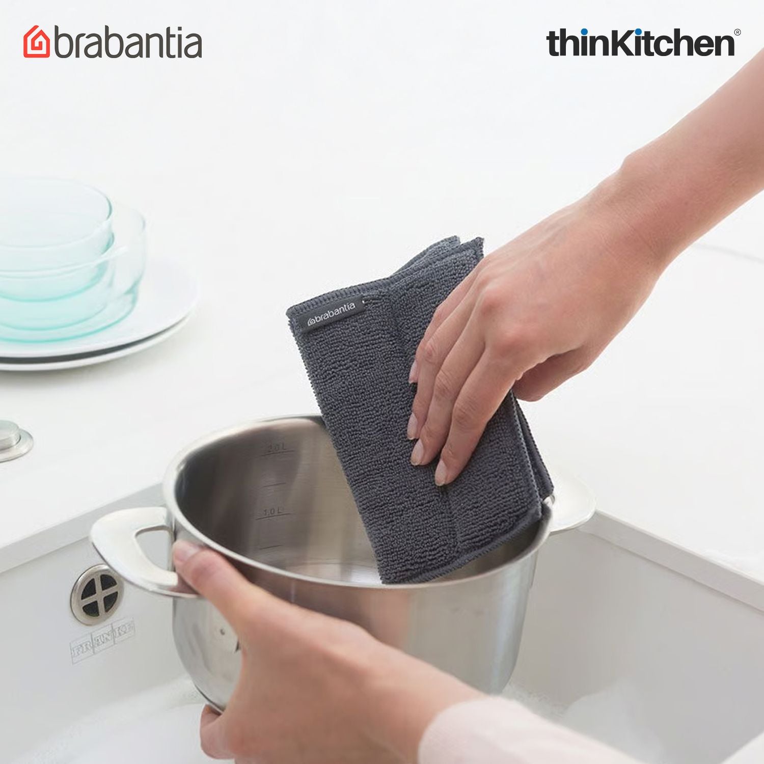 Brabantia Mixed SinkSide Microfibre Cleaning Pads - 2