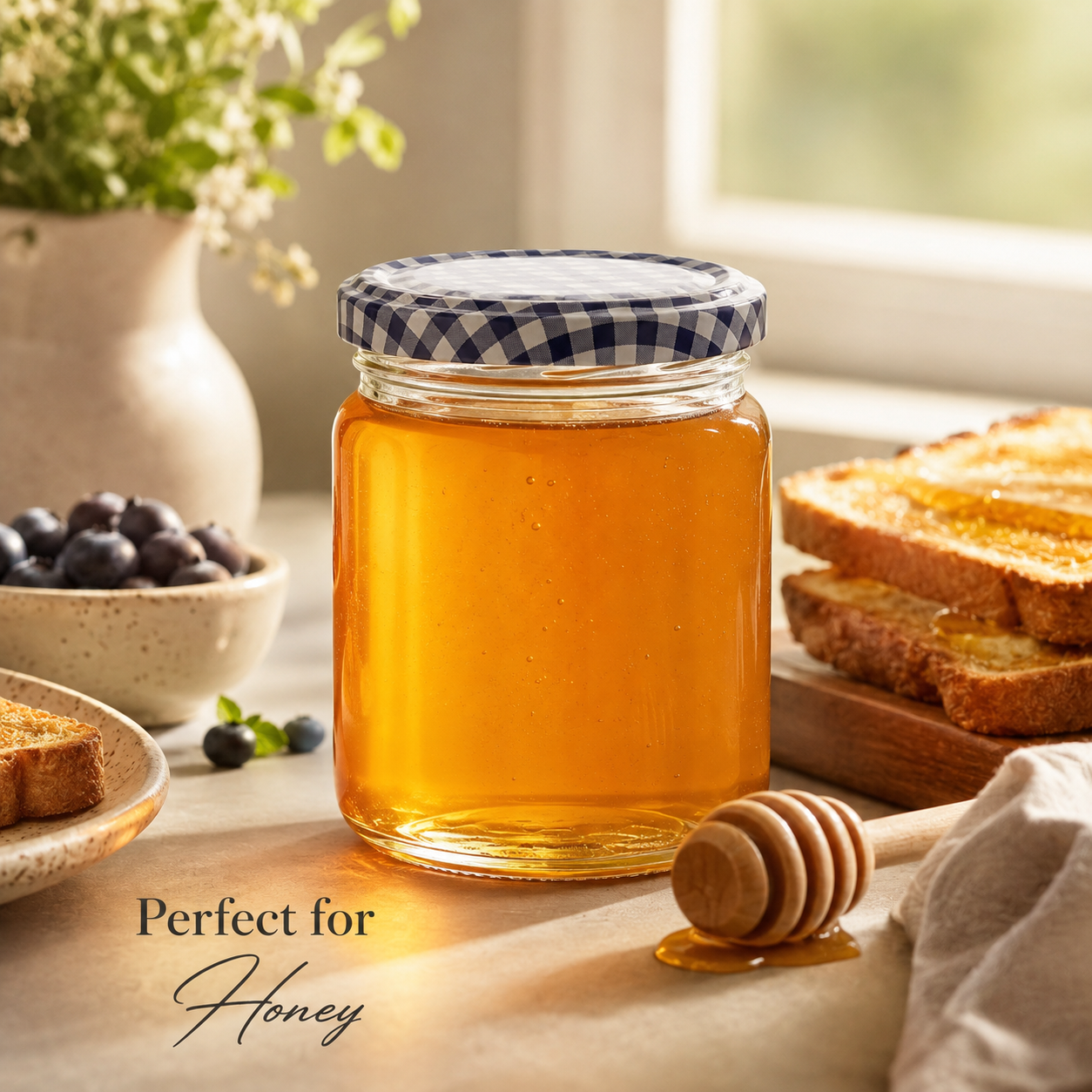 Kilner Premium 228 ml Round Twist Top Airtight Glass Jar for Kitchen Storage, Pickle, Jams, Chutnerys, Honey, Herbs, Spices