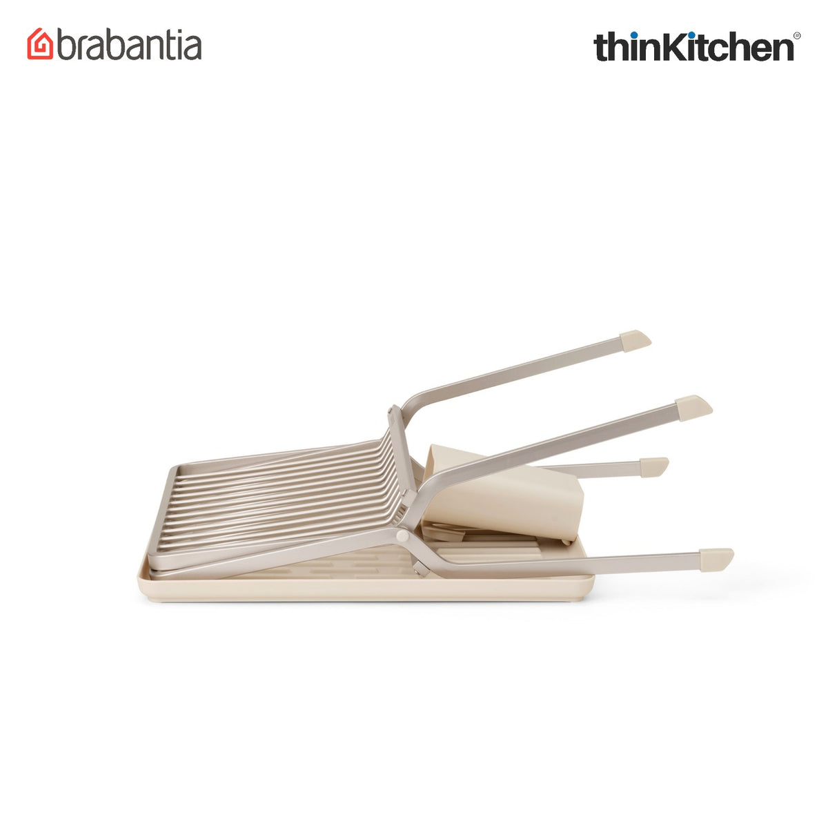 Brabantia Sinkside Foldable Dish Drying Rack - Soft Beige