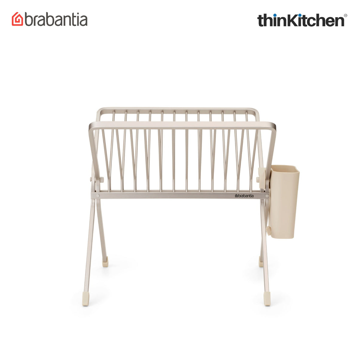 Brabantia Sinkside Foldable Dish Drying Rack - Soft Beige - 10
