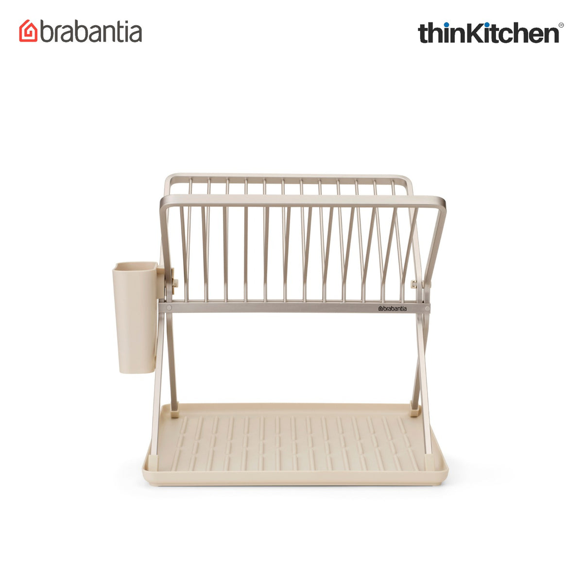 Brabantia Sinkside Foldable Dish Drying Rack - Soft Beige