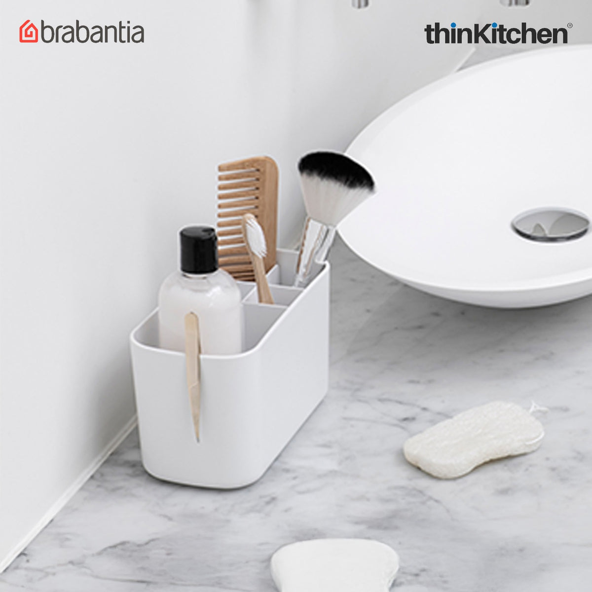 Brabantia Renew Bathroom Caddy - White - 7