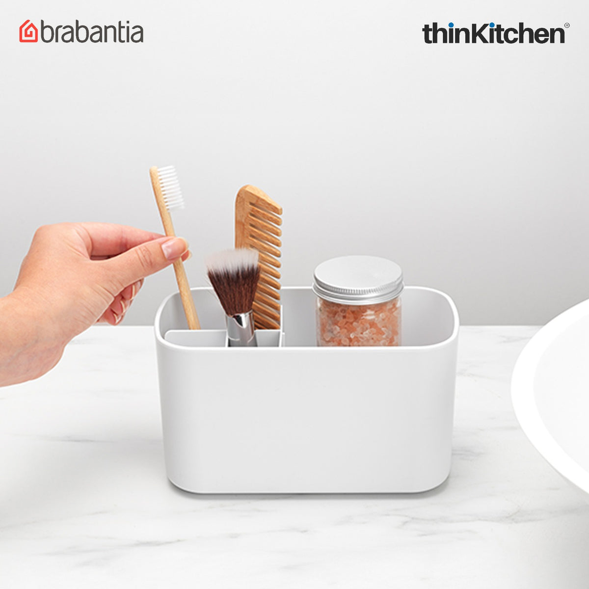 Brabantia Renew Bathroom Caddy - White - 4