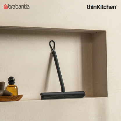 Brabantia Renew Shower Squeegee With Door Hook - Dark Grey