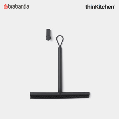 Brabantia Renew Shower Squeegee With Door Hook - Dark Grey