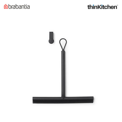Brabantia Renew Shower Squeegee With Door Hook - Dark Grey