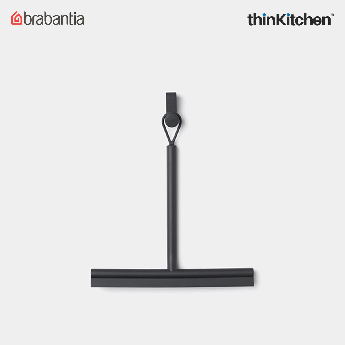 Brabantia Renew Shower Squeegee With Door Hook - Dark Grey