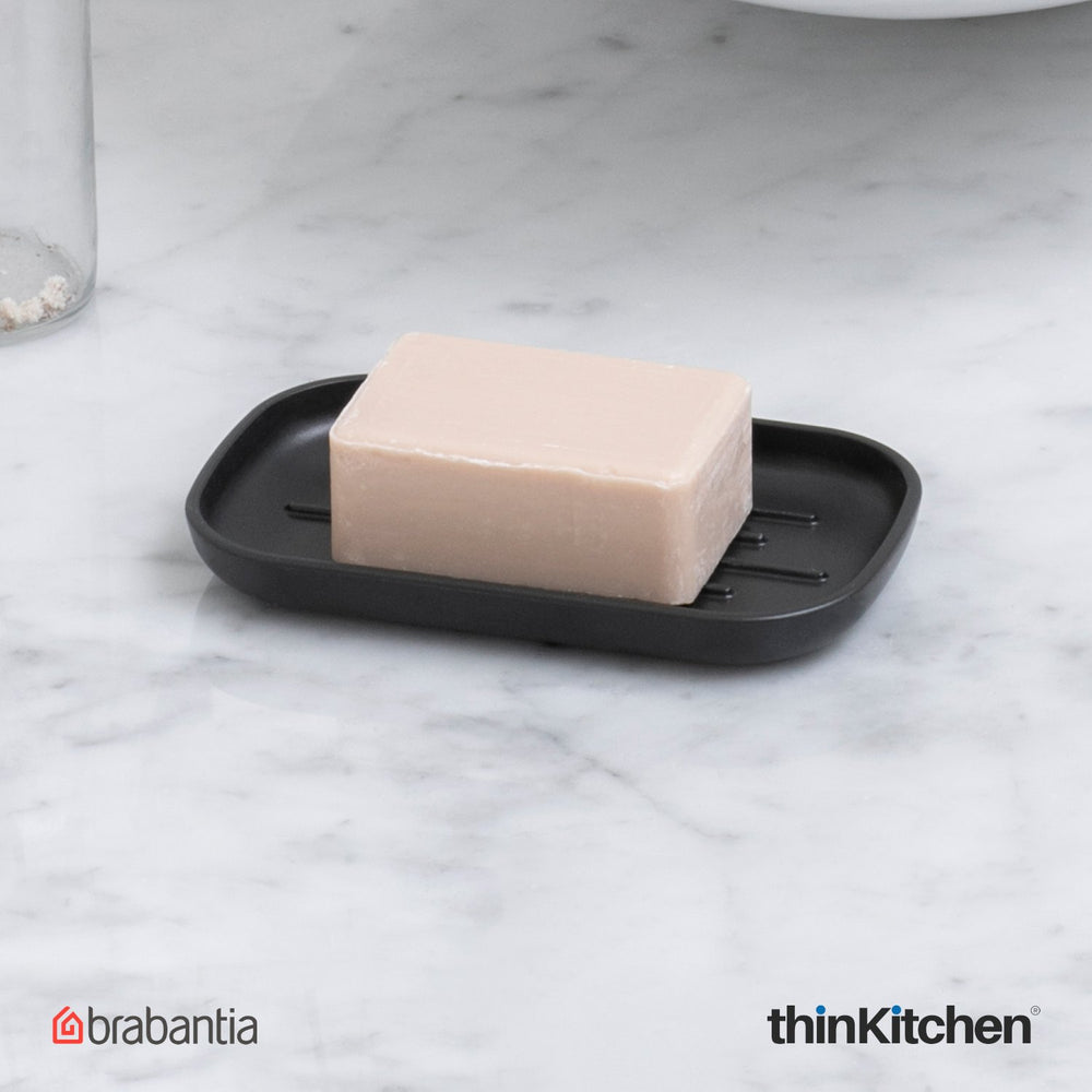 Premium Renew Bathroom Soap Dish, Dark Grey