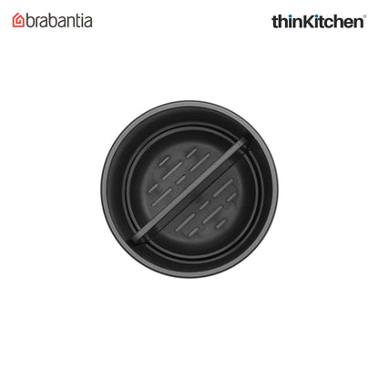 Brabantia Renew Toothbrush Holder, With Insert - Dark Grey