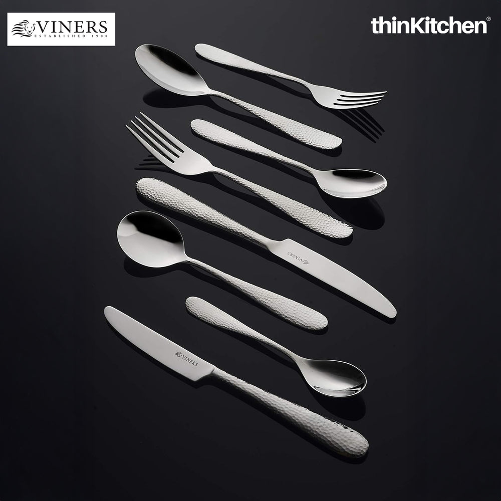 Viners 24-Piece 18/0 Stainless Steel Cutlery Set in Gift Box | Dishwasher Safe, Rust-Resistant, Elegant Flatware | Crafted in UK