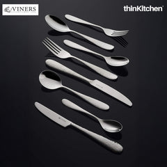 Viners 24-Piece 18/0 Stainless Steel Cutlery Set in Gift Box | Dishwasher Safe, Rust-Resistant, Elegant Flatware | Crafted in UK