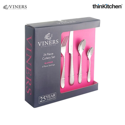 Viners Glamour 18/0 24-Piece Cutlery Giftbox Set